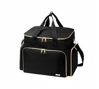 YWMJZEU Nail Polish Case Organizer Custodia Valigetta Contenitore Borsa Porta Smalti Portatile Doppio Struttura Antiribaltamento Lacci per Pennelli Laterali in Poliestere PVC Adatta a Viaggio