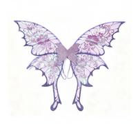 YWMJZEU Paio D' Celesti Stampate Stampato Angela Farfalla Colorate Resistente All'usura per Cosplay, Viola Con Ali Stampate, Taglia Unica
