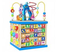 YWMJZEU Percorso di Perline in Legno Multifunzione Albero Percorso di Perline Motorio Fine Gioco Educativo in Legno per Bambini, Asilo, Scatola Del Tesoro Multifunzione Con Perline