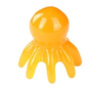 YWMJZEU Pettine Da Massaggio Manuale Spazzola per La Testa Strumento per Il Corpo Attrezzo per Circolazione in Resina con Otto Adatto Come Idea Regalo, Giallo