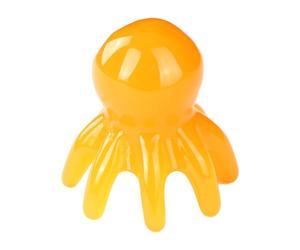 YWMJZEU Pettine Da Massaggio Manuale Spazzola per La Testa Strumento per Il Corpo Attrezzo per Circolazione in Resina con Otto Adatto Come Idea Regalo, Giallo