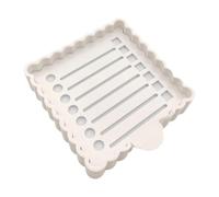 YWMJZEU Porta foglietti adesivi con modello, dispenser per appunti, organizer da scrivania, porta blocco note per dormitorio, blocchi note adesivi, aula, bianco