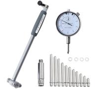 YWMJZEU Precision Bore Gauge Calibro per Diametri Interni Misuratore Alesametro con Quadrante in Pollici Risoluzione 0.001in Aste di Estensione Struttura in