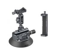 YWMJZEU Supporto a Ventosa con Braccio Aspirazione Supporto con Braccio Snodabile Regolabile per Creatori di Contenuti, Auto, Ventosa Da 4,5 Pollici + Braccio Magico + Morsetto Per Tablet