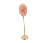 YWMJZEU Supporto Orecchio Finto Espositore Orecchini Porta Modello Silicone Espositore Vetrina Orecchini Base Rame Adatto per Negozio, Rosa Giusto