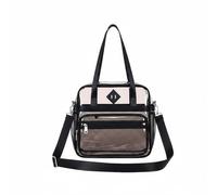 YWMJZEU Zaino Impermeabile Trasparente Grande Capacità Zaino Trasparente Multiuso Accessorio Scolastico per Studenti, Studenti, Scuola, Lezioni, Nero, Nero + Colore 20