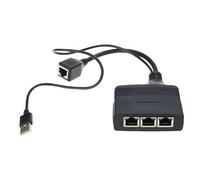 Ywmsfl Adattatore splitter RJ45 1 in 2/3/4 Out Ethernet Splitter per cavi Cat5/5E/6/7/8 Supporta la condivisione Internet di 100 Mbit/s.