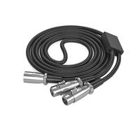 Ywmsfl Cavo splitter a 3 pin, 3 pin, maschio a doppio femmina, cavo Y a 3 pin, microfoni a cavo o registrazioni professionali