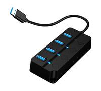 Ywmsfl Splitter USB a 4 porte/7 porte USB Data Hubs USB 3.0 Hub 5 Gbit/s Multi USB Splitter Hub 23 cm cavo USB adattatore multiplo espansione