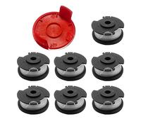 YWNYT Bobina di ricambio per tagliaerba a filo per Ein-hell GE-CT 18/28 Li e GE-CT 18/28 Li TC, bobina di ricambio TLE-03, filo per tagliaerba da 0,15 cm - 4,8 m (7+1)