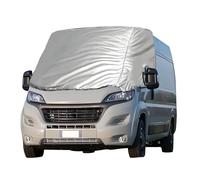 YWNYT Copertura per parabrezza per Fiat Ducato 2006-2024, copertura termica per parabrezza anteriore, colore argento, protezione solare anti neve, gelo ghiaccio
