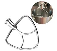 YWNYT Frusta piatta in acciaio inox per mixer KitchenAid con testa inclinabile da 4,5 a 5 QT, accessori di ricambio per K45SS, KSM75, KSM150, KSM152 ecc., lavabile in lavastoviglie