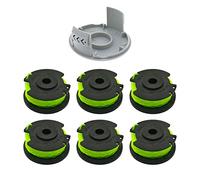 YWNYT Ryobi RAC143 - Bobina per tagliabordi da 36 V, con tappo RAC142, filo di ricambio per tagliabordi per tagliaerba con bobina compatibile con RLT36B33 e RY36LT33A-0 (7 pezzi)