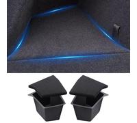 Ywooon Contenitori portaoggetti per bagagliaio Model Y Bagagliaio Posteriore con Coperchio per Tesla Model Y 2020-2024 Contenitori portaoggetti lato sinistro destro (Made in China-2 pezzi)