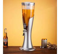 YWPYMX Distributore di Birra e Bevande 3L/100oz, Distributore di Bevande da Tavolo, Adatto per Feste, Bar, Pub e Ristoranti. Silver