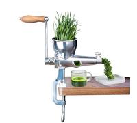 YWPYMX Spremi Erba di Grano Manuale Estrattore di Frutta e Verdura a Manovella in Acciaio Inox 304 Spremi Portatile per Sedano Cavolo Spinaci Melograno