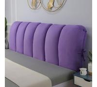 YWQJL Copertura Reversibile per Testiera Cuscini Testiera Letto Matrimoniali o King Copri Testata Letto Protezione Imbottita Contro Urti e Graffi Cuscino da Lettura(#9,150x60cm)