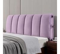 YWQJL Copertura Reversibile per Testiera Cuscini Testiera Letto Matrimoniali o King Copri Testata Letto Protezione Imbottita Contro Urti e Graffi Cuscino da Lettura(#6,160x60cm)