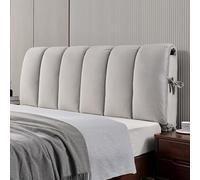 YWQJL Copertura Reversibile per Testiera Cuscini Testiera Letto Matrimoniali o King Copri Testata Letto Protezione Imbottita Contro Urti e Graffi Cuscino da Lettura(#9,155x60cm)