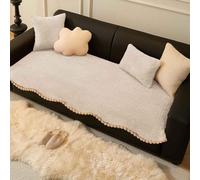 YWQJL Copridivano Angolare con Penisola Elastico Sofa Cover I Shape 1 Posto 2 Posti 3 Posti 4 Posti 5 Posti Anti Slip Sofa Cover Universal Sofa Cover Fodera per Divano(F,90 * 260cm)