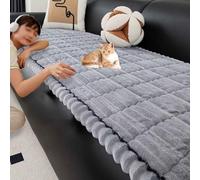 YWQJL Copridivano Angolare con Penisola Elastico Sofa Cover I Shape 1 Posto 2 Posti 3 Posti 4 Posti 5 Posti Anti Slip Sofa Cover Universal Sofa Cover Fodera per Divano(H,90 * 260cm)