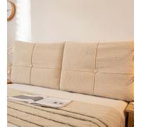 YWQJL Cuscino da Lettura per Letto Cuscini Testata Letto per Mal di Schiena Cuscino Lombare Schienale Ergonomico per Lettura, TV, Lavoro Copertina Lavabile(#4,150x60x10cm)