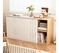 YWQJL Kitchen Cabinet Curtain Kitchen Curtains Dustproof Shoe Cabinet Curtains Cupboard Curtain Kitchen Under Sink Curtain Waterproof Bathroom Curtains(#1,W140xH80cm)