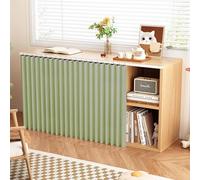 YWQJL Kitchen Cabinet Curtain Kitchen Curtains Dustproof Shoe Cabinet Curtains Cupboard Curtain Kitchen Under Sink Curtain Waterproof Bathroom Curtains(#3,W60xH50cm)