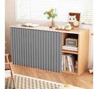 YWQJL Kitchen Cabinet Curtain Kitchen Curtains Dustproof Shoe Cabinet Curtains Cupboard Curtain Kitchen Under Sink Curtain Waterproof Bathroom Curtains(#2,W140xH60cm)