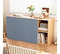 YWQJL Kitchen Cabinet Curtain Kitchen Curtains Dustproof Shoe Cabinet Curtains Cupboard Curtain Kitchen Under Sink Curtain Waterproof Bathroom Curtains(#4,W160xH100cm)