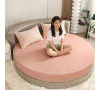 YWQJL Lenzuolo con Angoli Matrimoniale Cotone per Materasso Rotondo Coprimaterasso Matrimoniale Resistente E Lavabile in Lavatrice(#1,200cm)