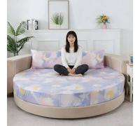 YWQJL Lenzuolo con Angoli Matrimoniale Cotone per Materasso Rotondo Coprimaterasso Matrimoniale Resistente E Lavabile in Lavatrice(#19,200cm)