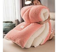 YWQJL Piumoni Traspirante Coperte Pile Piumone Matrimoniale Invernale Trapunta in Morbido e Caldo Piumino Letto Singolo Trapunte Matrimoniali Invernali(#4,150x200cm/2.5kg)