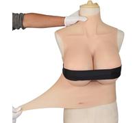YWQJL Protesi mammarie in Silicone, Seni Artificiali, Modello a Mezzo Busto, Seni protesici con Coppa B-I, Adatti a Persone Transgender e Donne.(A3,E)