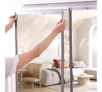 YWQJL Tende Verticali da Esterno Tenda a Strisce PVC Trasparente Antivento/Impermeabile Magnetica Tenda per Porta Ingresso Plastica Tendine Cucina Porta(1.5mm,H250cmxW40cm)