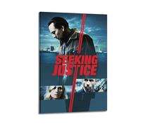 YWROLERYRY Seeking Justice - Poster decorativo da parete su tela, stile vintage, per soggiorno, camera da letto, 20 x 30 cm, con cornice