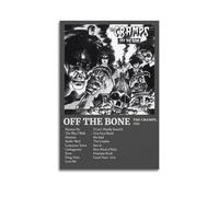 YWROLERYRY Stampa artistica da parete su tela con album The Cramps Off The Bone Tracklist, poster decorativo per soggiorno, camera da letto, 30 x 45 cm, senza cornice