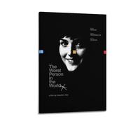 YWROLERYRY Stampa artistica da parete su tela con scritta "The Worst Person in The World", poster decorativo per soggiorno, camera da letto, 20 x 30 cm, con cornice