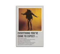 YWROLERYRY TLSP - Poster con scritta in inglese "Everything you 've Come To Expect", stampa artistica da parete su tela, stile vintage, per soggiorno, camera da letto, 60 x 90 cm, senza cornice