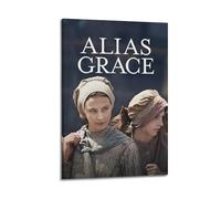 YWRRWQBER Alias Grace - Poster estetici da parete, decorazione artistica da parete vintage, poster decorativo per soggiorno, camera da letto, 60 x 90 cm, con cornice