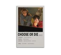 YWRRWQBER Choose Or Die, poster estetico da parete su tela, decorazione artistica da parete, stile vintage, per soggiorno, camera da letto, 50 x 75 cm, senza cornice