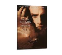 YWRRWQBER Intervista con il film Vampiro - 2 poster estetici da parete su tela, decorazione artistica da parete vintage, poster decorativo per soggiorno e camera da letto, 30 x 45 cm, con cornice