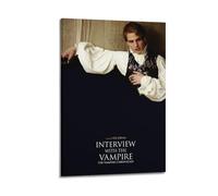 YWRRWQBER Intervista con il film Vampiro, 6 poster estetici da parete su tela, decorazione artistica da parete vintage, poster decorativo per soggiorno e camera da letto, 40 x 60 cm, con cornice
