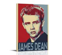 YWRRWQBER James Dean - Poster estetico da parete su tela, decorazione artistica da parete, stile vintage, per soggiorno, camera da letto, 50 x 75 cm, con cornice