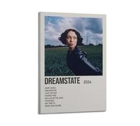 YWRRWQBER Kelly Lee Owens - Poster con album Dreamstate, decorazione artistica da parete su tela, stile vintage, per soggiorno, camera da letto, 40 x 60 cm, con cornice
