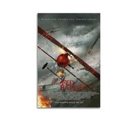 YWRRWQBER Poster decorativo da parete con il barone rosso, decorazione artistica da parete su tela, stile vintage, per soggiorno, camera da letto, 20 x 30 cm, senza cornice