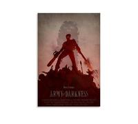 YWRRWQBER Poster dell'esercito delle tenebre su tela, decorazione artistica da parete, stile vintage, decorazione artistica da parete per soggiorno, camera da letto, 50 x 75 cm, senza cornice