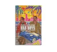 YWRRWQBER Poster di Bad Boys su tela, decorazione artistica da parete, stile vintage, per soggiorno, camera da letto, 50 x 75 cm, senza cornice