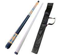 YWRU 120CM Stecche da Biliardo con Borsa, 47" Fatto a Mano Acero 1/2 Pezzo Professionale Stecca da Biliardo 12mm Punta(Color:Giallo)