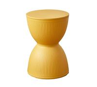 YWRU Sgabello per Trucco Clessidra Creativa Sgabello da Pranzo Rotondo Plastica Sgabello da Doccia da Bagno Impermeabile Anti-Coccole per Cucina Camera da Letto Soggiorno,30×43cm(Color:Giallo)